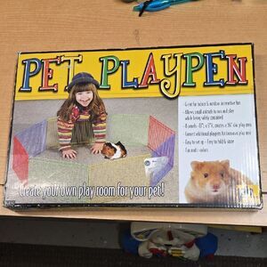 PREVUE SMALL ANIMAL PET PLAYPEN MULTI COLORED Metal